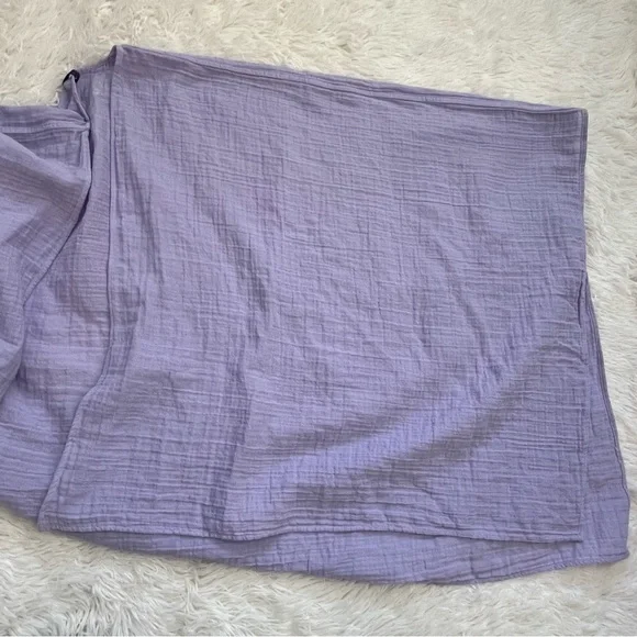 L.L. Bean French Lilac Purple Gauze Wrap Cover Up Lightweight Shawl - Picture 3 of 14